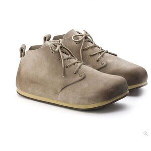 Birkenstock Dundee Suede‎ Lace-Up Boots Taupe 35 Unisex